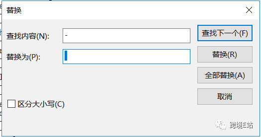 将关键词中的（-）符号，替换成为空格。
