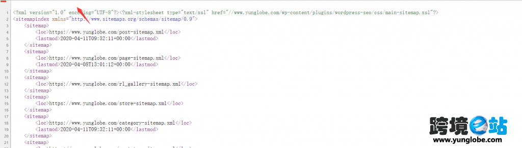 Yoast SEO插件的Sitemap error on line 2 at column 6报错解决