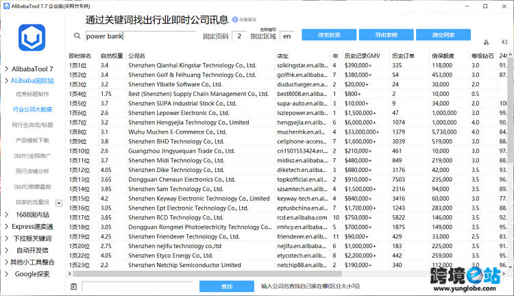 查询行业公司信息