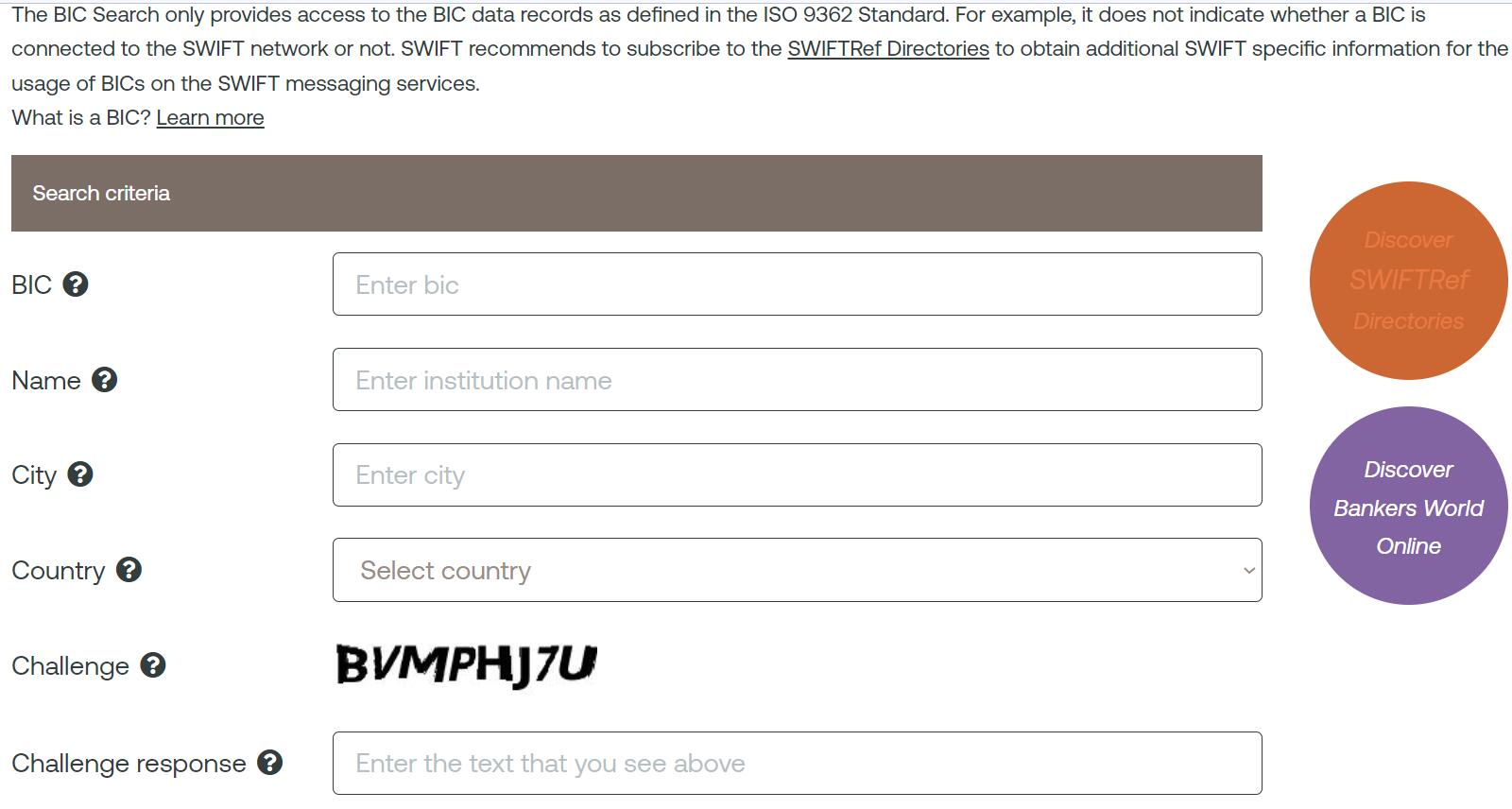 BanksWift查询